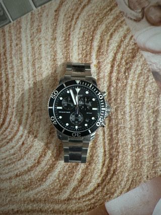 Reloj Tissot Seastar Cronógrafo Negro/Plata