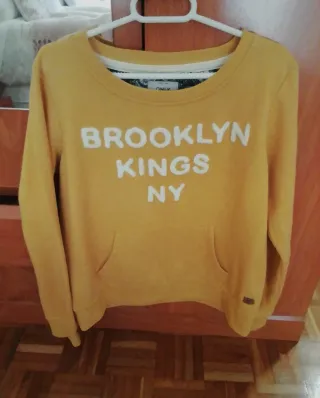 Sudadera Only Brooklyn Kings NY amarilla