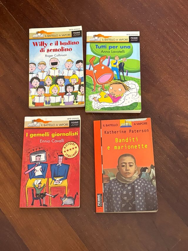 Lotto Libri Il Battello a Vapore 4 pezzi