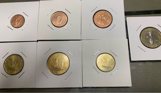 Lotto di 6 monete greche in euro non circolate anno 2014