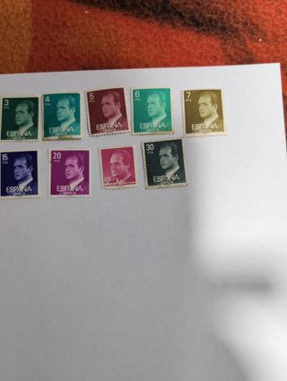 19 Sellos España Rey