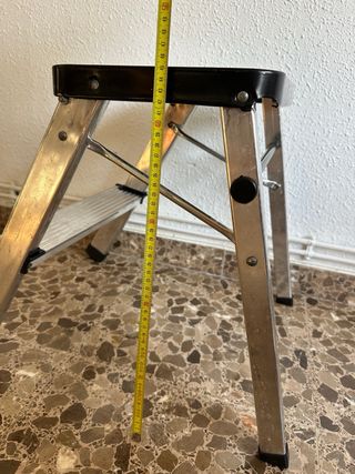 Taburete plegable aluminio 1 peldaño