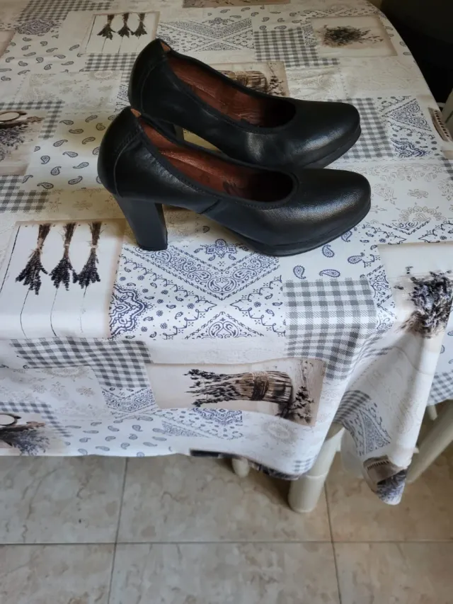 Zapatos de tacón negros mujer