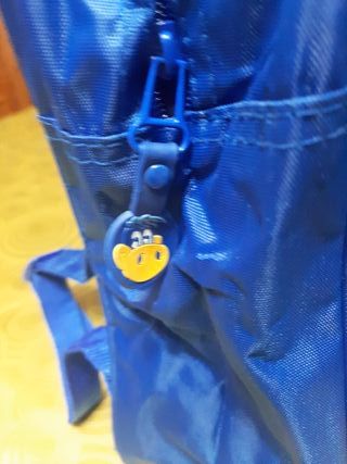 Mochila Danonino Petit Suisse Azul y Rosa