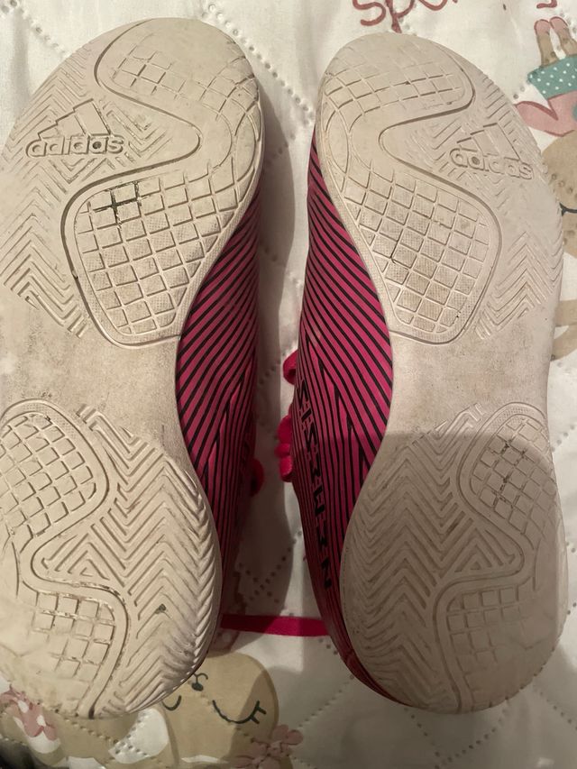 Zapatillas de fútbol sala rosa T 33