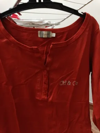 Camiseta manga larga algodón elástico