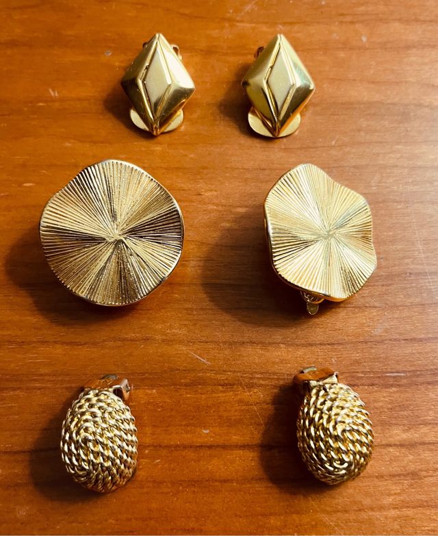 Pendientes dorados varios modelos