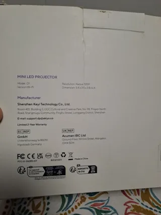 Proyector LED Wi-Fi Mini Akiyo
