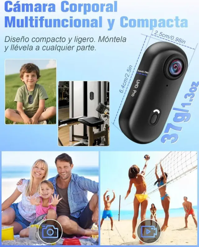 Cámara Deportiva Nisanuki 4K Subacuática