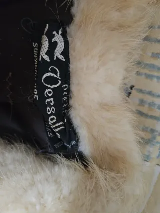 Elegante abrigo piel zorro auténtico