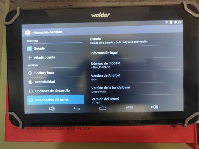 Tablet Wolder Chicago 9 Negra