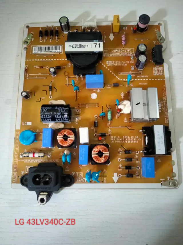 Placas alimentación TV varios modelos