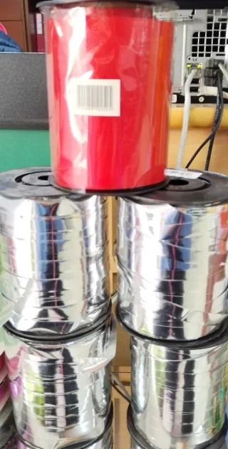 5 rolos de fita para laços