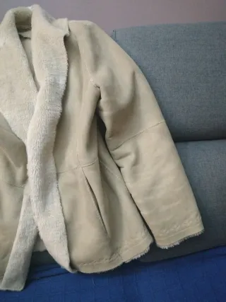 Chaqueta beige mujer talla sg