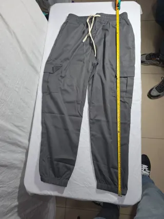 Pantaloni Cargo Jogger Bambino Cotone Grigio