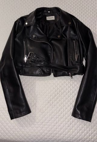 Giubbotto Eco-Pelle Nero