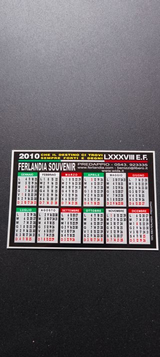 Calendario 2010 Ferlandia Plastificato mussolini