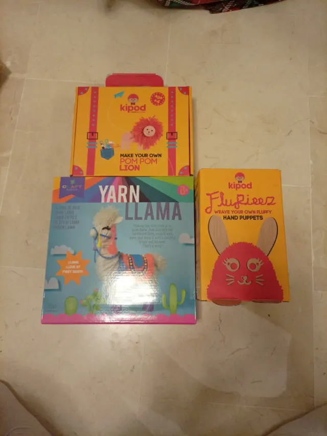 Lote 3 Juegos Manualidades lana Kipod