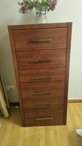 Dormitorio completo madera maciza
