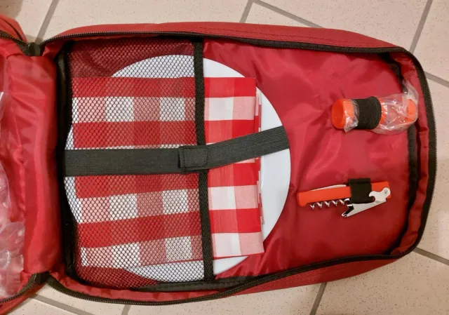 Zaino picnic rosso