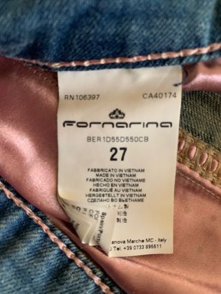 Pantalón vaquero tiro bajo Formarina