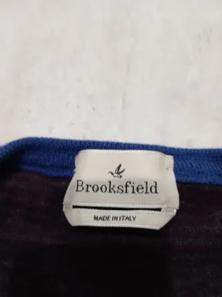 Maglia Brookfield Uomo Taglia 52 marrone a righe