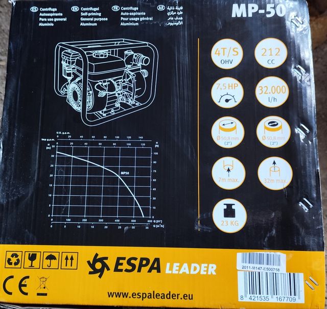 Bomba de agua gasolina 32.000 L/H