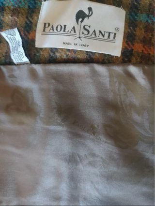 Giacca vintage Paola Santi a quadri