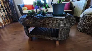 Conjunto de Mimbre (Sofá, Sillones, Mesa) - ¡Siemp