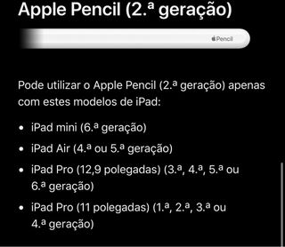 Apple Pencil 2.ª geração
