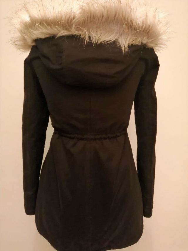 Parka Hollister Negra Talla XS