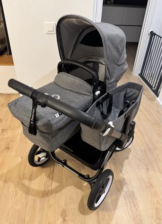Bugaboo Donkey 5 Twin Carrito Gemelar Gris Melange