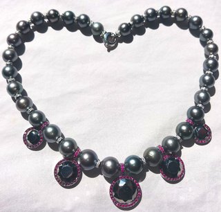 Exclusivo Collar de Perlas de Tahití Degradado