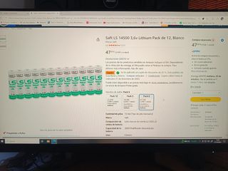 96 Pilas de Litio 3.6V 2.6A SAFT
