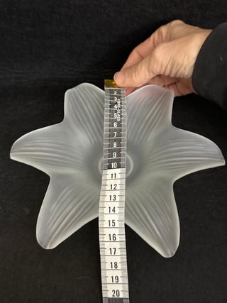 Svuota tasche vetro satinato fiore