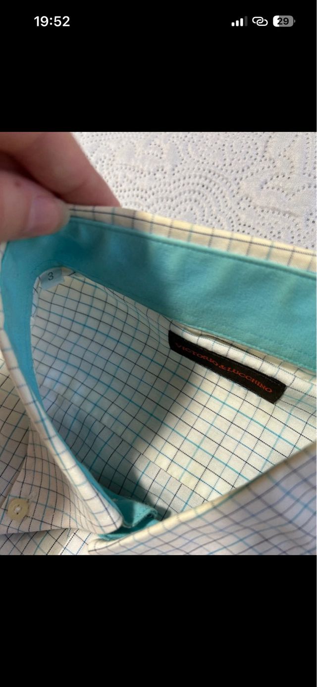 Camisa Victorio & Lucchino Cuadros nueva