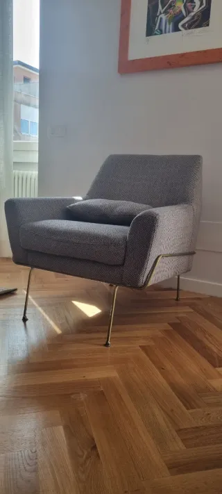 Poltrona Hilda Pib tessuto e metallo