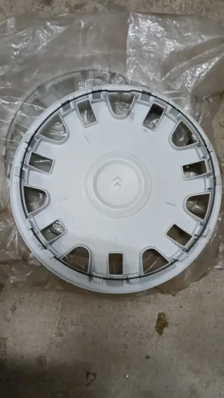 4 Tapacubos Citroen Llanta 14 Plata