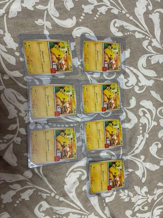 7 Cartas Pokémon McDonald's Pikachu