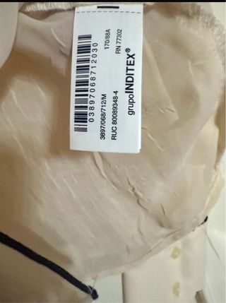 Blusa Zara volantes M Nueva