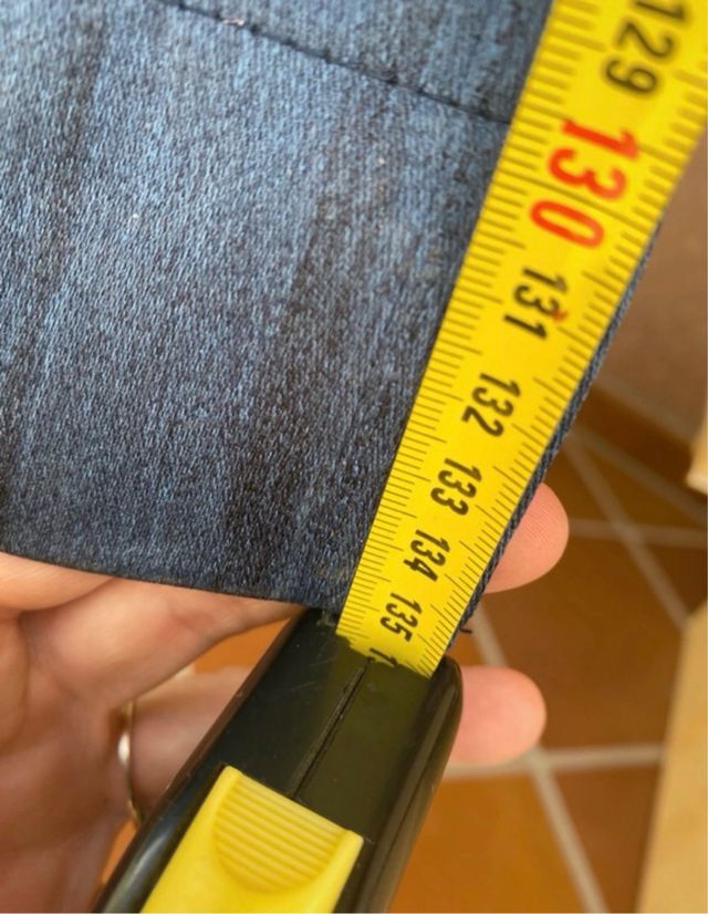 Cortinas azul marino de tela