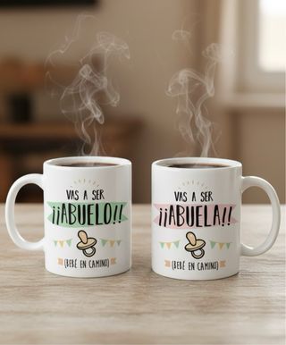 Taza Vas a ser Abuelo/a (Bebé en Camino)