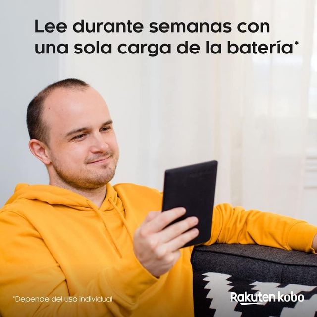 Kobo Nia eReader 6-inch Anti-Glare Touch Screen Stable Brightness Thin and Light WiFi eBooks 8 GB Carta E Ink Technology Black