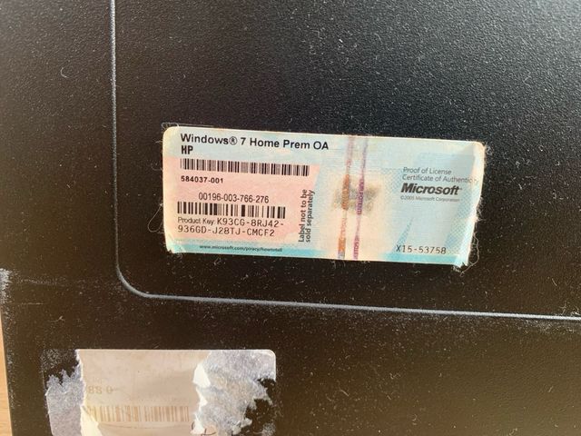 Caja PC HP Windows 7 Home Prem OA