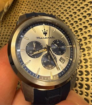 Reloj Maserati Cronógrafo Azul y Plateado