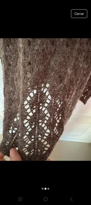 Vestido de punto marrón