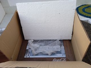 Cuadro Vintage Coca-Cola Madera Marrón