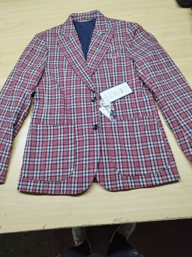 Blazer Jack Jones cuadros hombre talla 50