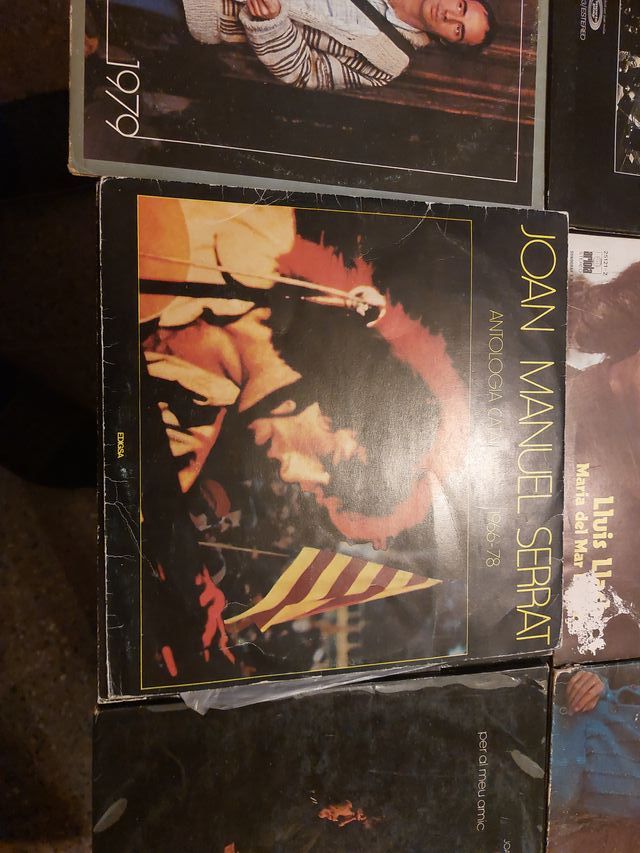 Lote 6 Vinilos Lluis Llach y Joan Manuel Serrat