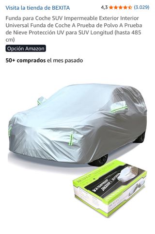 Funda Coche SUV Impermeable ExteriorInterior 5.20m